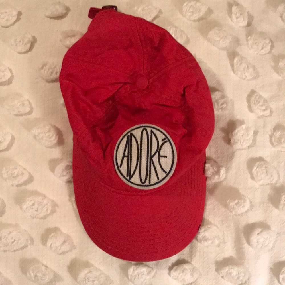 J.Crew adoré patch red baseball hat